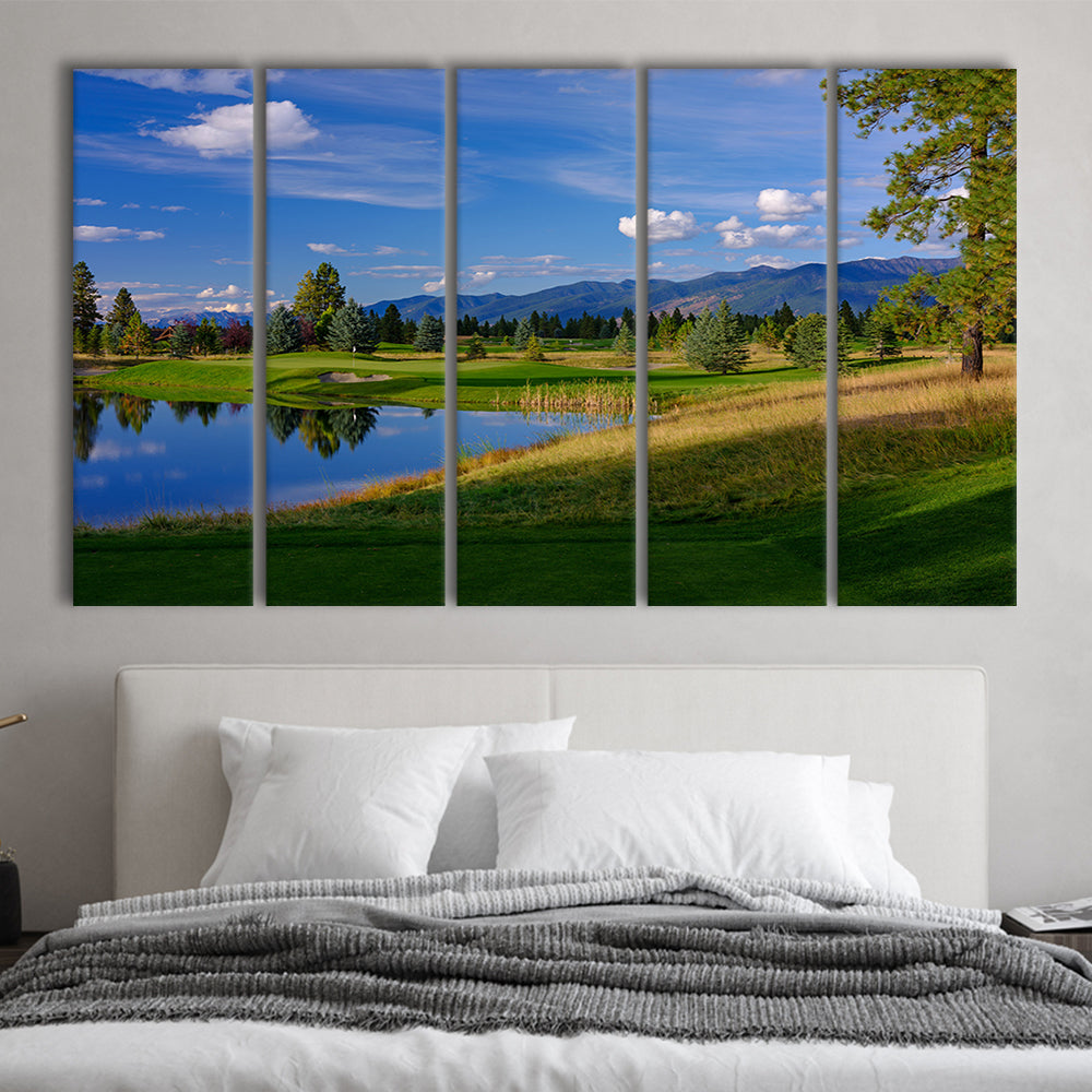 Wilderness Club Hole 05 Wilderness Golf Courses , Eureka, Montana, Extra Large Canvas Print Wall Art