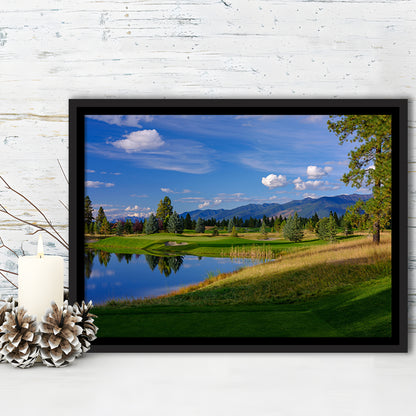 Wilderness Club Hole 05 Wilderness Golf Courses , Eureka, Montana, Floating Framed Canvas Print Wall Art
