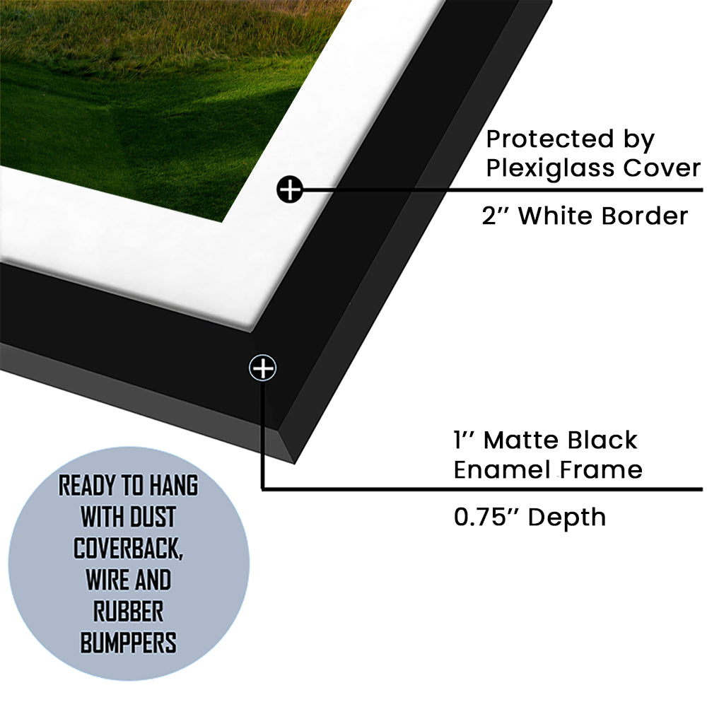 Wilderness Club Hole 05 Wilderness Golf Courses , Eureka, Montana, Goft Art Print, Framed Art Print White Border Wall Decor
