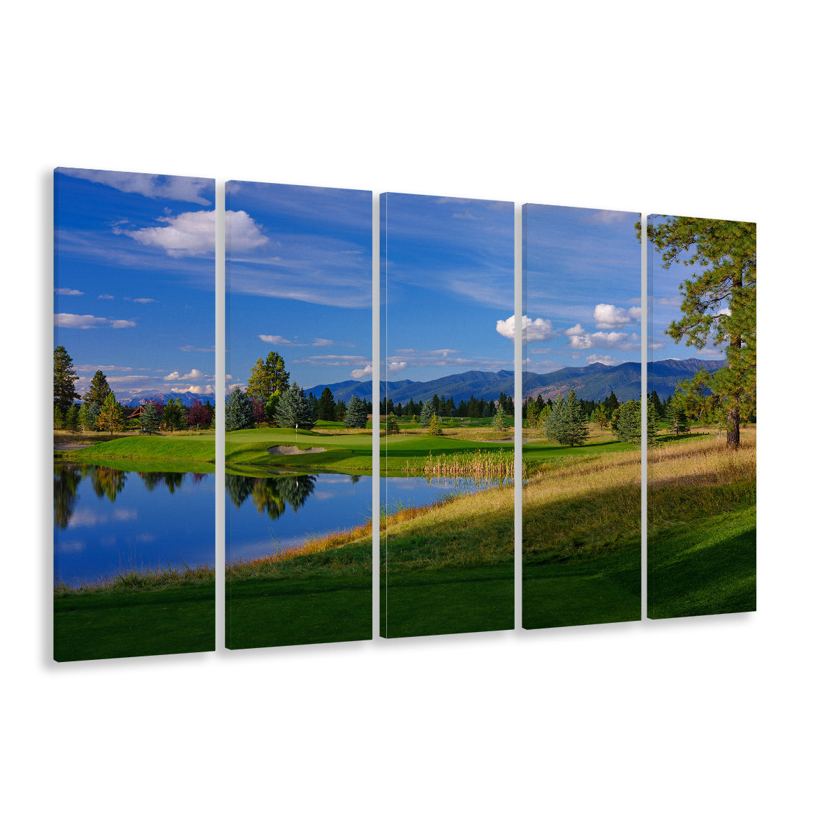 Wilderness Club Hole 05 Wilderness Golf Courses , Eureka, Montana, Extra Large Canvas Print Wall Art
