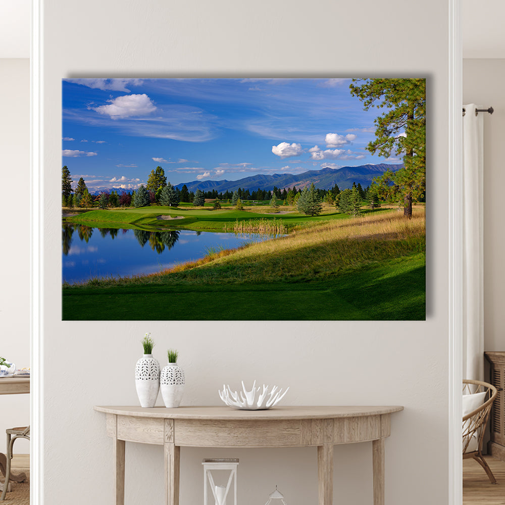 Wilderness Club Hole 05 Wilderness Golf Courses , Eureka, Montana, Golf Art Print