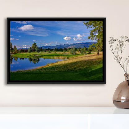 Wilderness Club Hole 05 Wilderness Golf Courses , Eureka, Montana, Floating Framed Canvas Print Wall Art