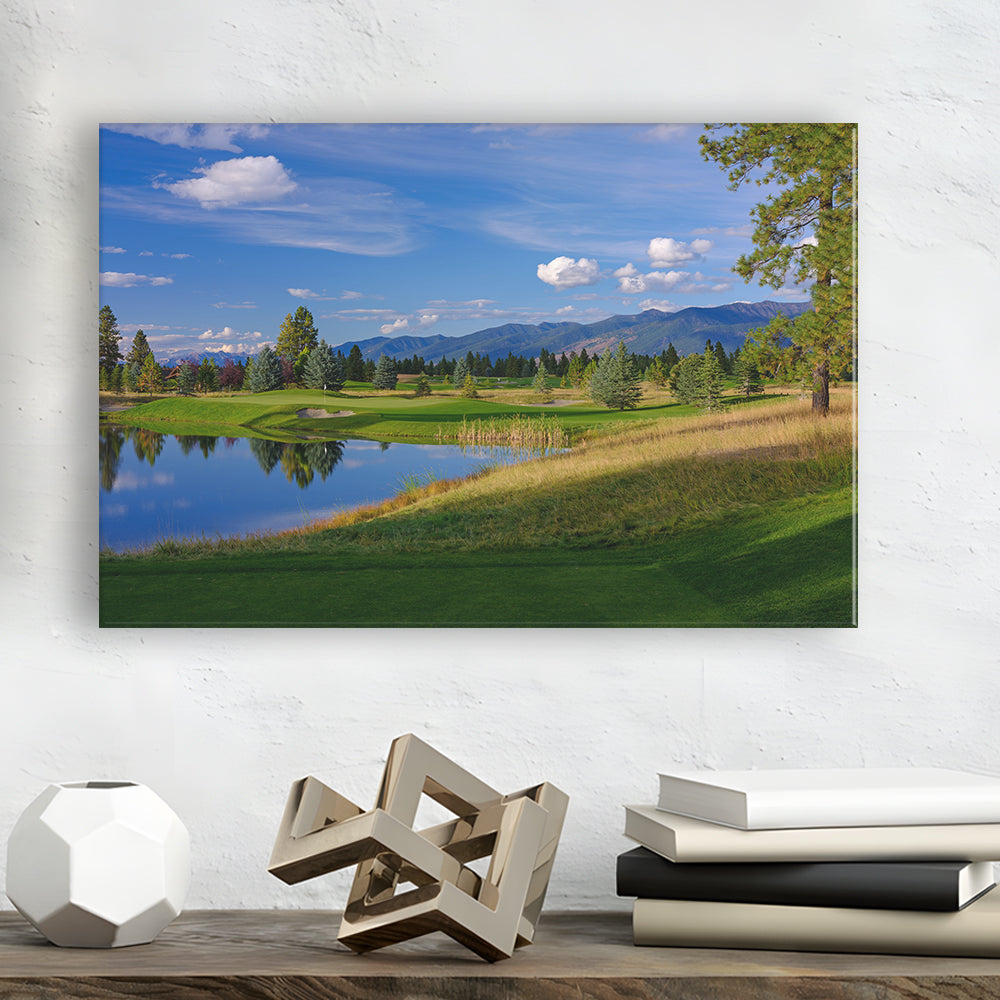 Wilderness Club Hole 05 Wilderness Golf Courses , Eureka, Montana, Golf Art Print