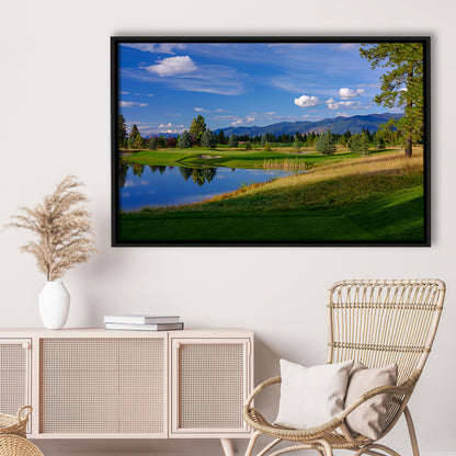 Wilderness Club Hole 05 Wilderness Golf Courses , Eureka, Montana, Floating Framed Canvas Print Wall Art