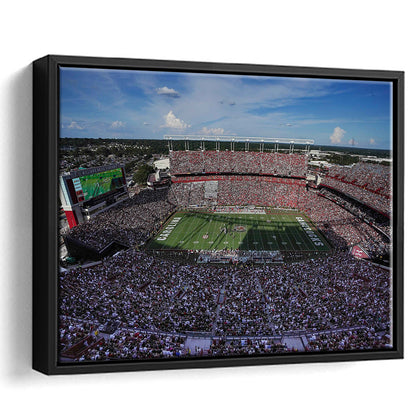 William Brice Stadium, Stadium Canvas, Sport Art, Framed Canvas Print Wall Art, Floating Frame