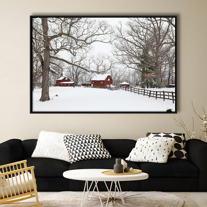 Winter Wonderland, Framed Cavas Print, Floating Frame