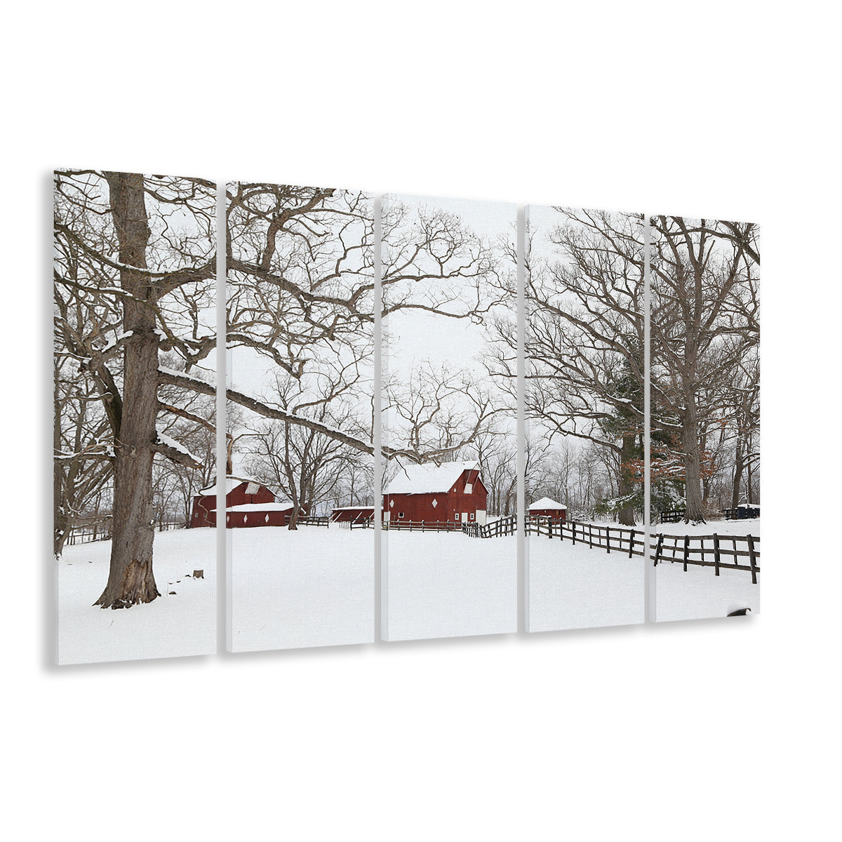 Winter wonderland, 5 Piece B Extra Large Cavas Print Wall Art Decor