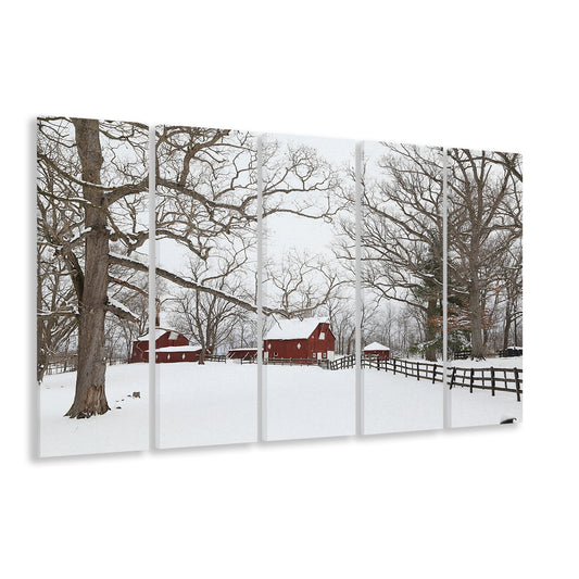 Winter wonderland, 5 Piece B Extra Large Cavas Print Wall Art Decor