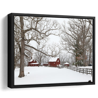 Winter Wonderland, Framed Cavas Print, Floating Frame