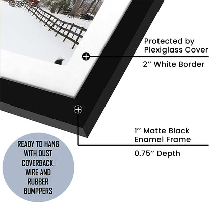 Winter Wonderland, Framed Art Print White Border, Framed Picture