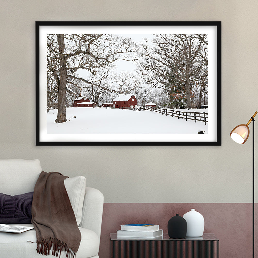 Winter Wonderland, Framed Art Print White Border, Framed Picture