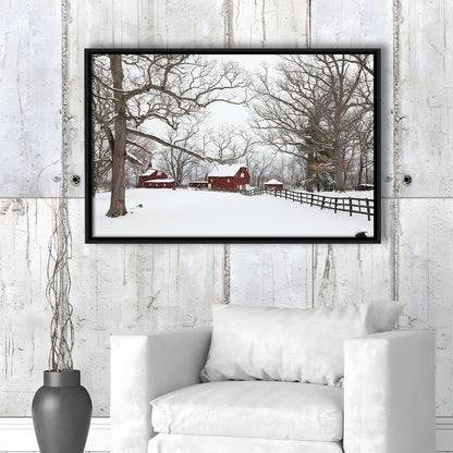 Winter Wonderland, Framed Cavas Print, Floating Frame