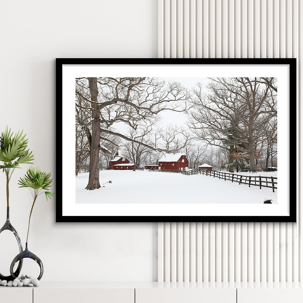 Winter Wonderland, Framed Art Print White Border, Framed Picture