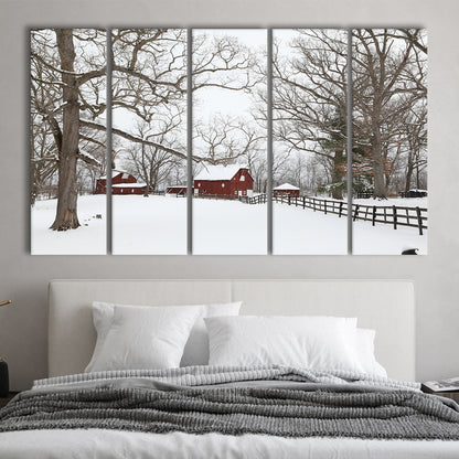 Winter wonderland, 5 Piece B Extra Large Cavas Print Wall Art Decor