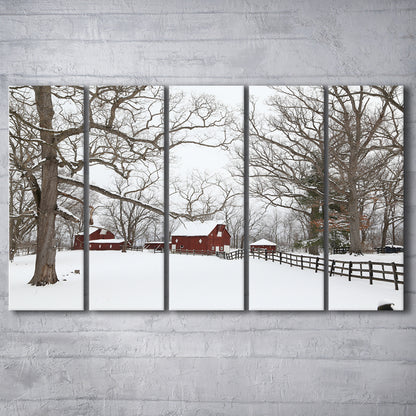 Winter wonderland, 5 Piece B Extra Large Cavas Print Wall Art Decor