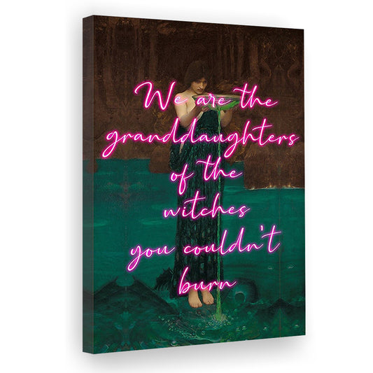 Witch Print, Feminist Art, Circe Altered Art, Wall Art, Gift For Her, Quote Print, Feminist Gifts, Canvas Prints Wall Art