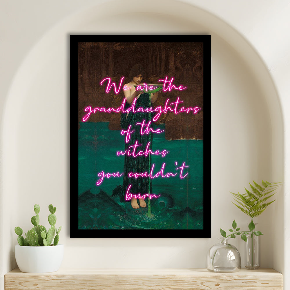 Witch Print, Feminist Art, Circe Altered Art, Gift For Her, Quote Print, Feminist Gifts, Framed Art Prints Wall Decor