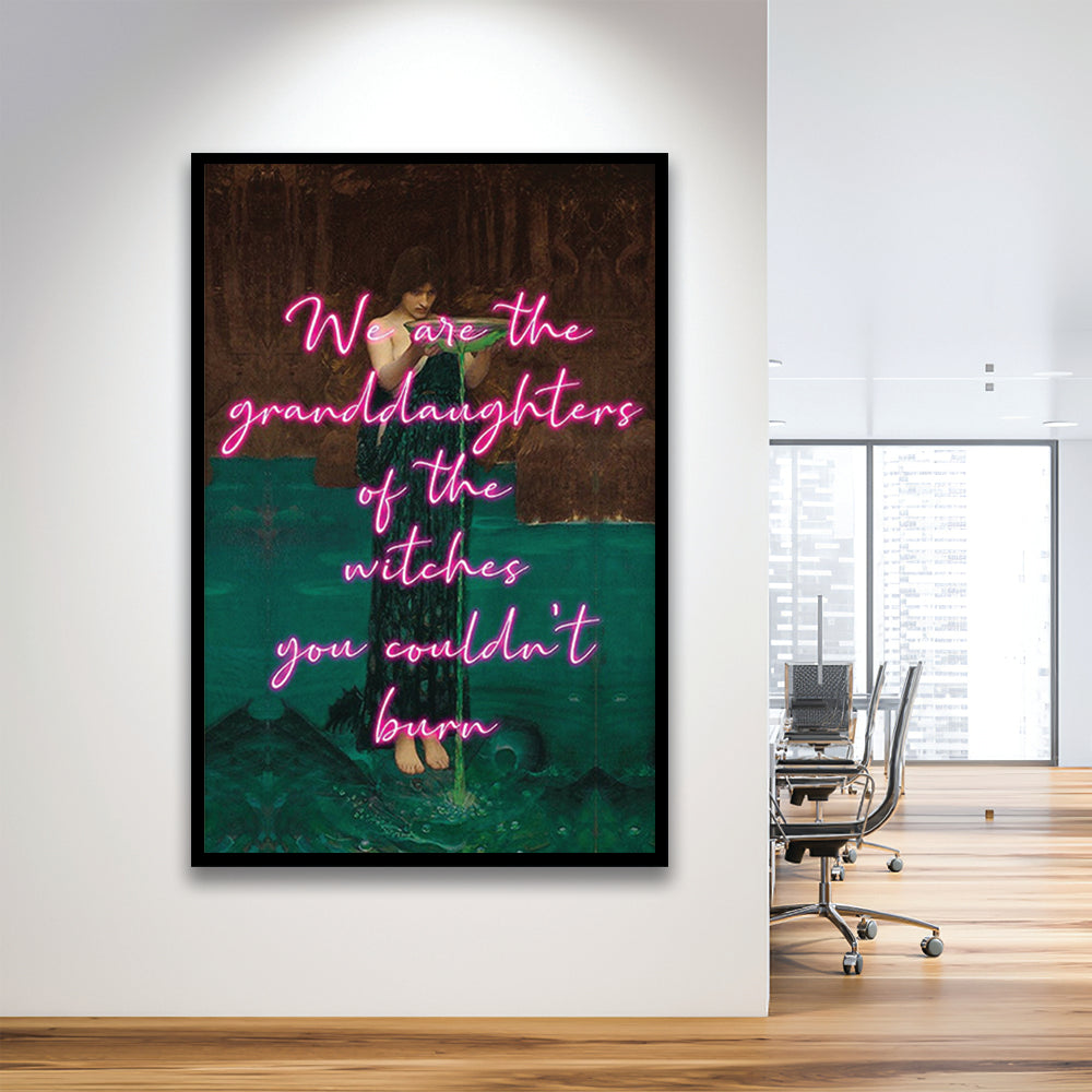 Witch Print, Feminist Art, Circe Altered Art, Gift For Her, Quote Print, Feminist Gifts, Framed Art Prints Wall Decor