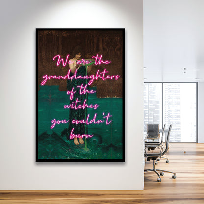 Witch Print, Feminist Art, Circe Altered Art, Gift For Her, Quote Print, Feminist Gifts, Framed Art Prints Wall Decor