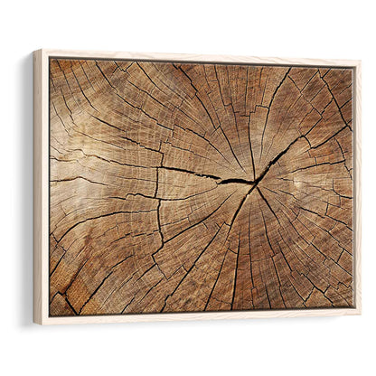Wood Texture Wall Decor,Wood Crack Abstract Canvas Print, Luxury Abstract Art, Framed Cavas Print, Floating Frame