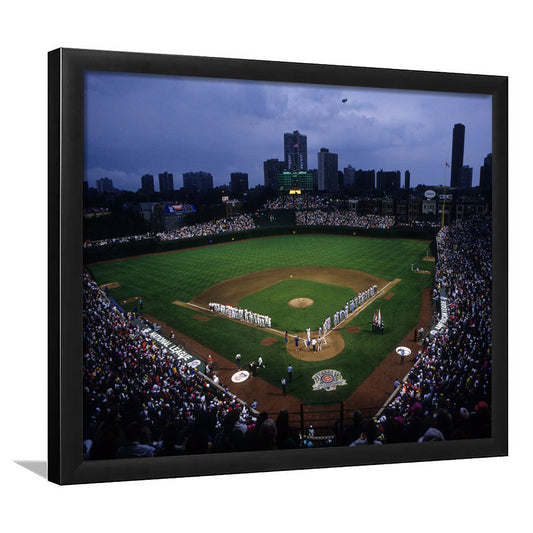 Wringley Field all Star, Stadium Canvas, Sport Art, Gift for him, Framed Art Print Wall Decor, Picture Framed