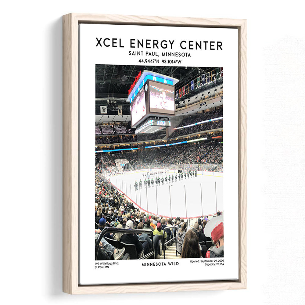Xcel Energy Centre Print, Minnesota Wild Hockey Stadium Wall Art, Framed Canvas Prints Wall Art
