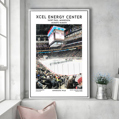 Xcel Energy Centre Print, Minnesota Wild Hockey Stadium Wall Art, Framed Canvas Prints Wall Art