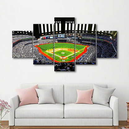 Yankee New York, Stadium Canvas, Sport Art, Gift for him, 5 Panel, Large Canvas, Canvas Print Wall Art