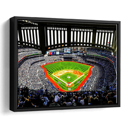 Yankee New York, Stadium Canvas, Sport Art, Framed Canvas Print Wall Art, Floating Frame