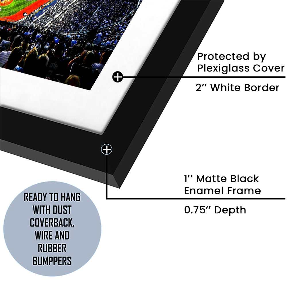 Yankee New York, Stadium Canvas, Sport Art, Gift for him, White Border Framed Art Print Wall Decor