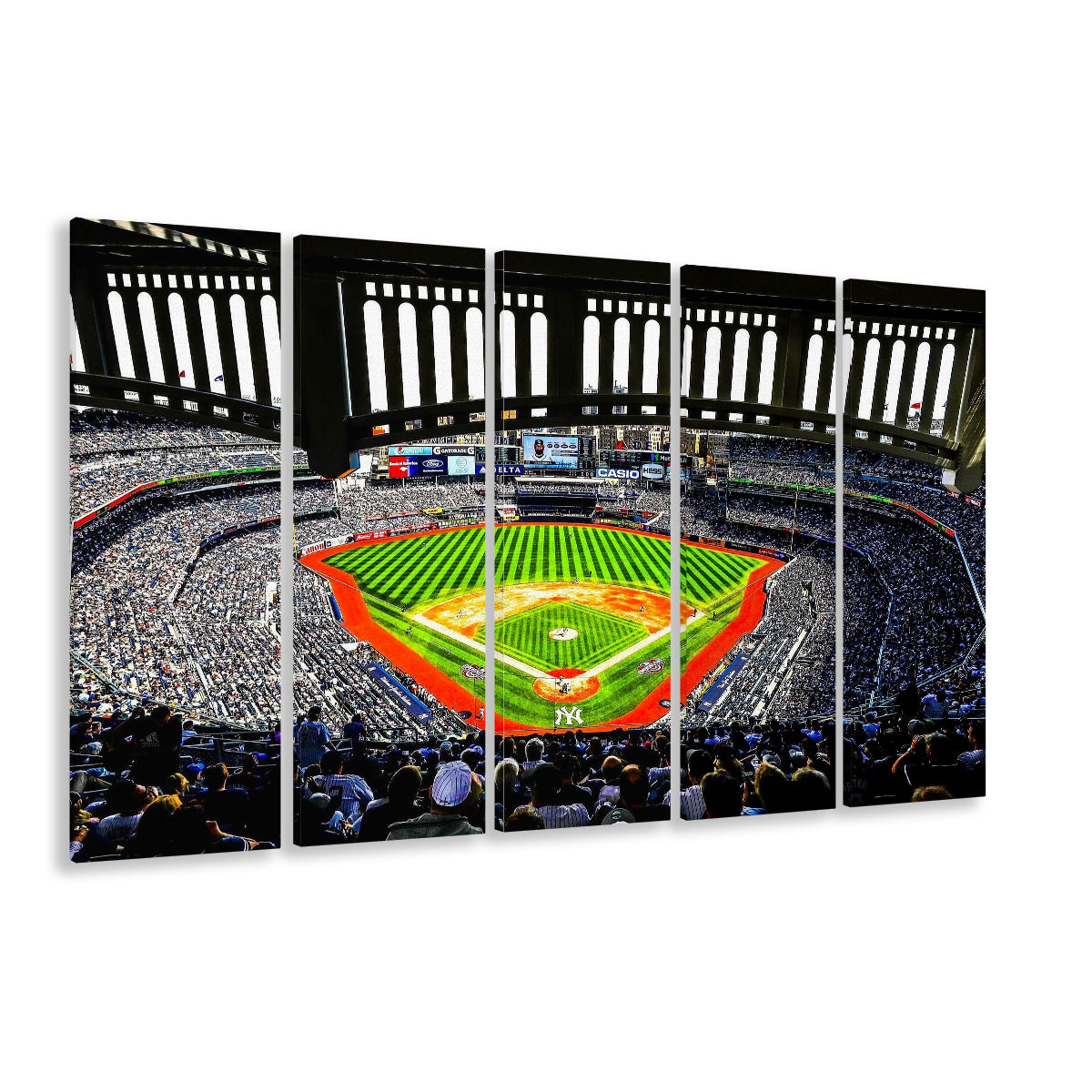 Yankee New York, Stadium Canvas, Sport Art, 5 Panel B, Extra Large Canvas, Canvas Print Wall Art