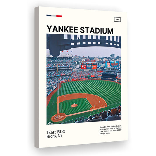 Yankee Stadium Print, NY Yankees Stadium Canvas Art, Fan Gifts, Sport Art, Canvas Print Wall Art