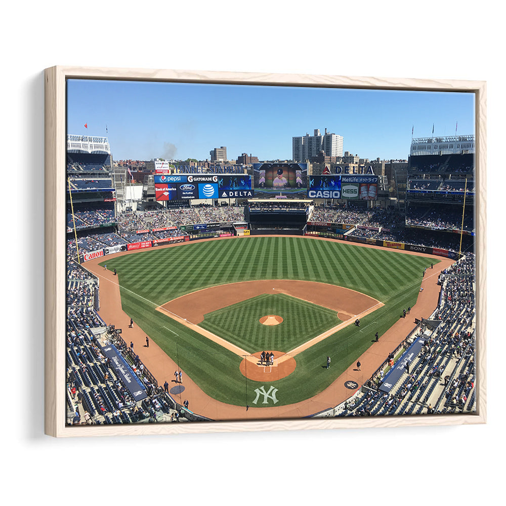 Yankee Stadium, Stadium Canvas, Sport Art, Fan Gifts, Framed Canvas Print Wall Art, Floating Frame