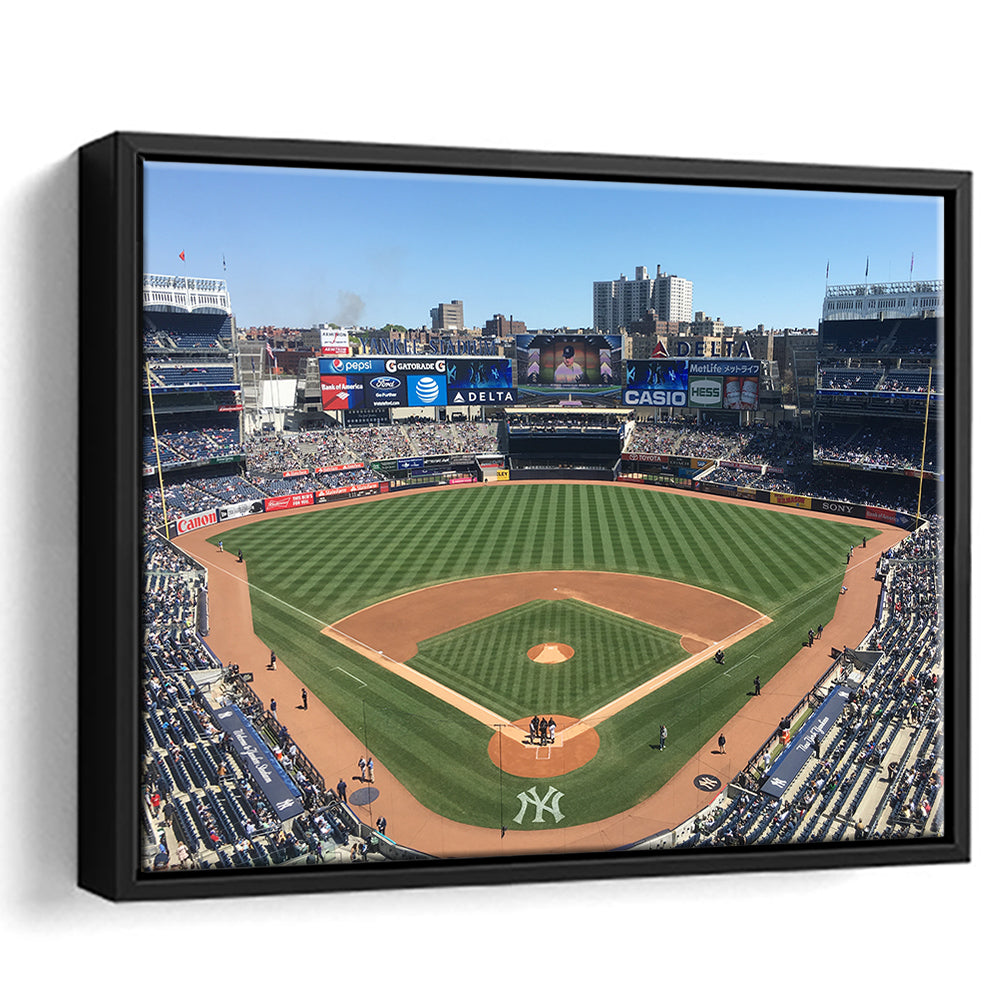 Yankee Stadium, Stadium Canvas, Sport Art, Fan Gifts, Framed Canvas Print Wall Art, Floating Frame