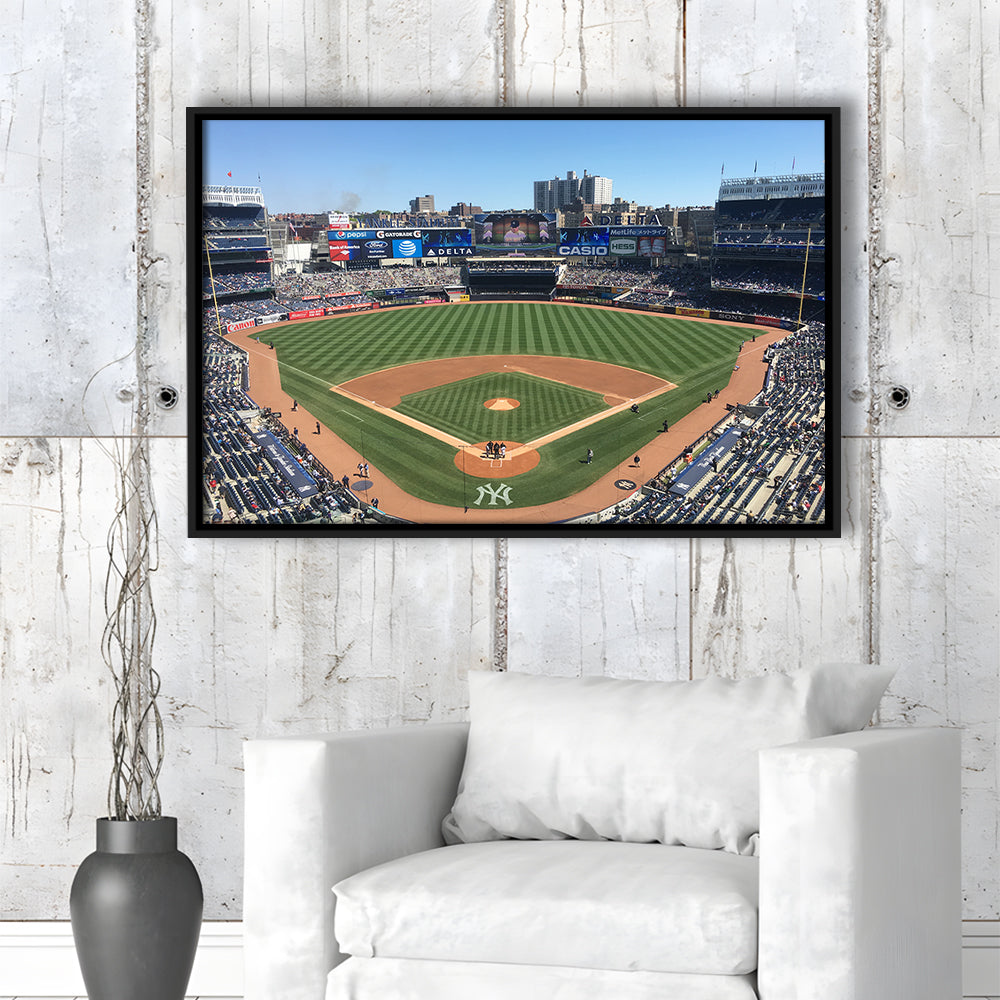 Yankee Stadium, Stadium Canvas, Sport Art, Fan Gifts, Framed Canvas Print Wall Art, Floating Frame