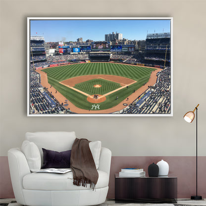 Yankee Stadium, Stadium Canvas, Sport Art, Fan Gifts, Framed Canvas Print Wall Art, Floating Frame