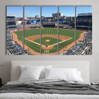 Yankee Stadium, Stadium Canvas, Sport Art, Fan Gifts, 5 Panel B, Extra Large Canvas, Canvas Print Wall Art