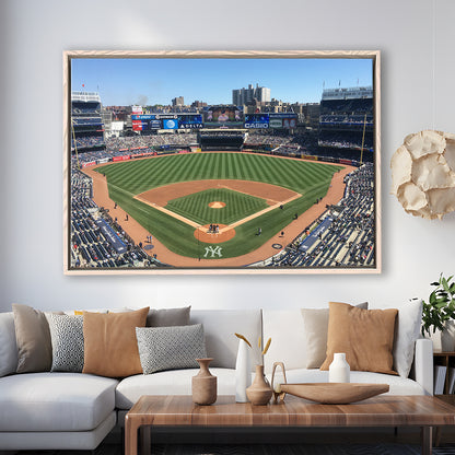 Yankee Stadium, Stadium Canvas, Sport Art, Fan Gifts, Framed Canvas Print Wall Art, Floating Frame