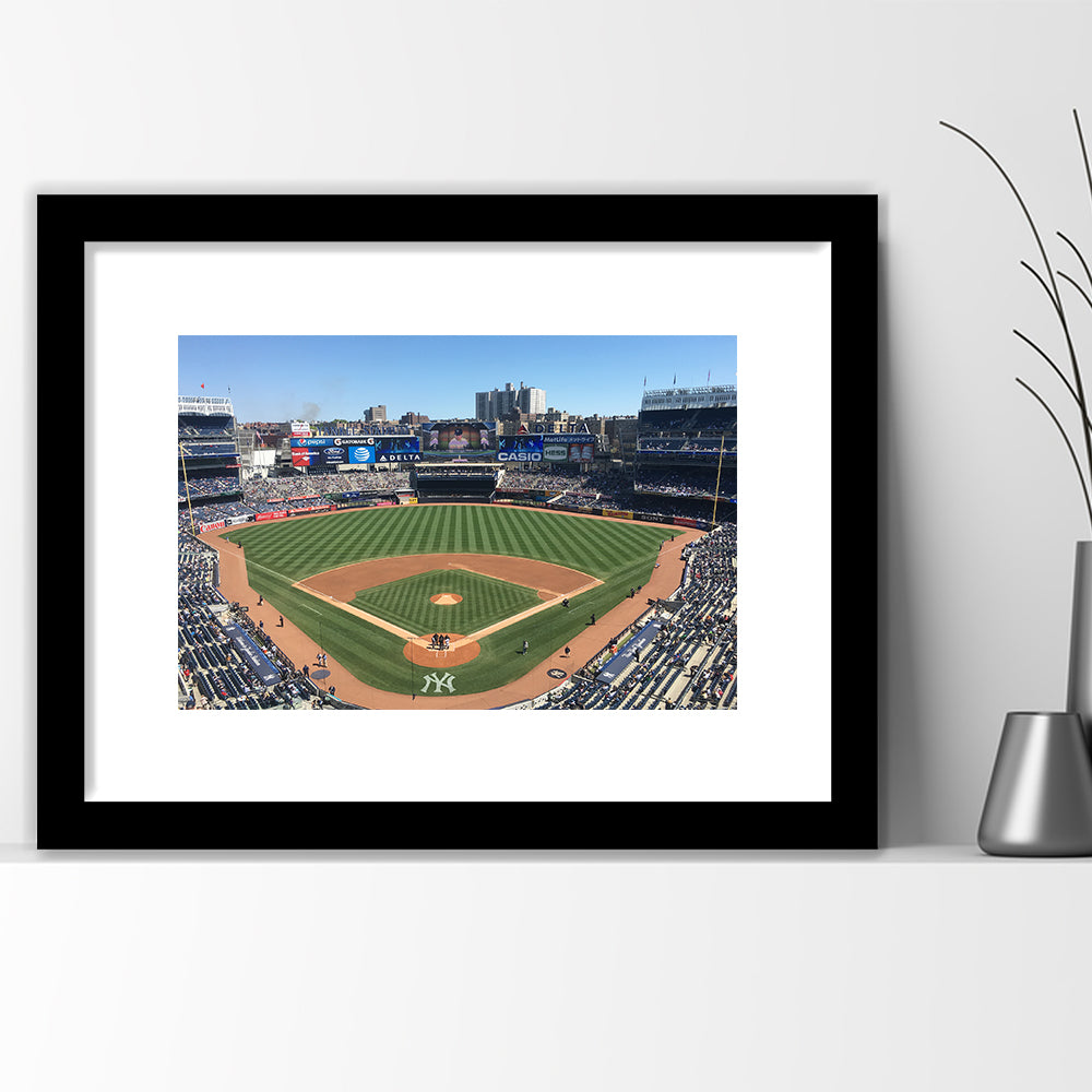 Yankee Stadium, Stadium Canvas, Sport Art, Fan Gifts, White Border Framed Art Print Wall Decor