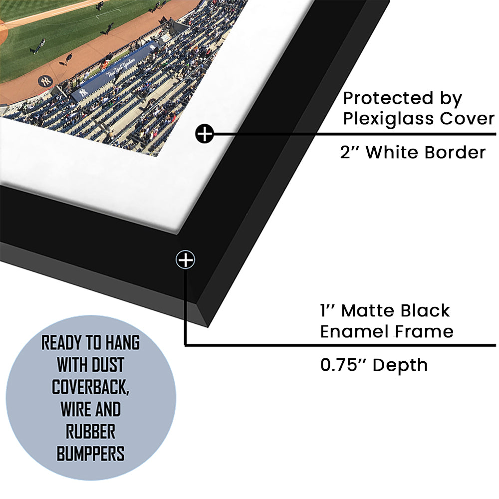 Yankee Stadium, Stadium Canvas, Sport Art, Fan Gifts, White Border Framed Art Print Wall Decor