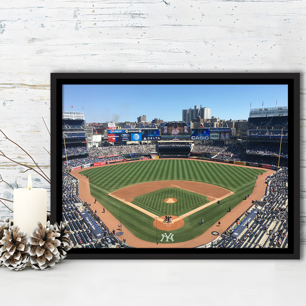 Yankee Stadium, Stadium Canvas, Sport Art, Fan Gifts, Framed Canvas Print Wall Art, Floating Frame