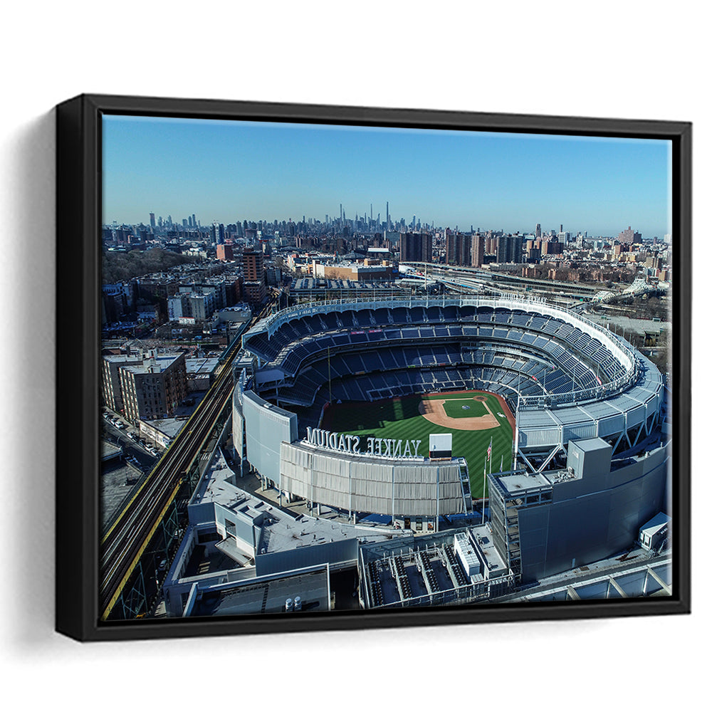 Yankee Stadium, Stadium Canvas, Sport Art, Framed Canvas Print Wall Art, Floating Frame