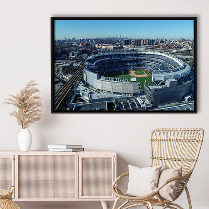 Yankee Stadium, Stadium Canvas, Sport Art, Framed Canvas Print Wall Art, Floating Frame