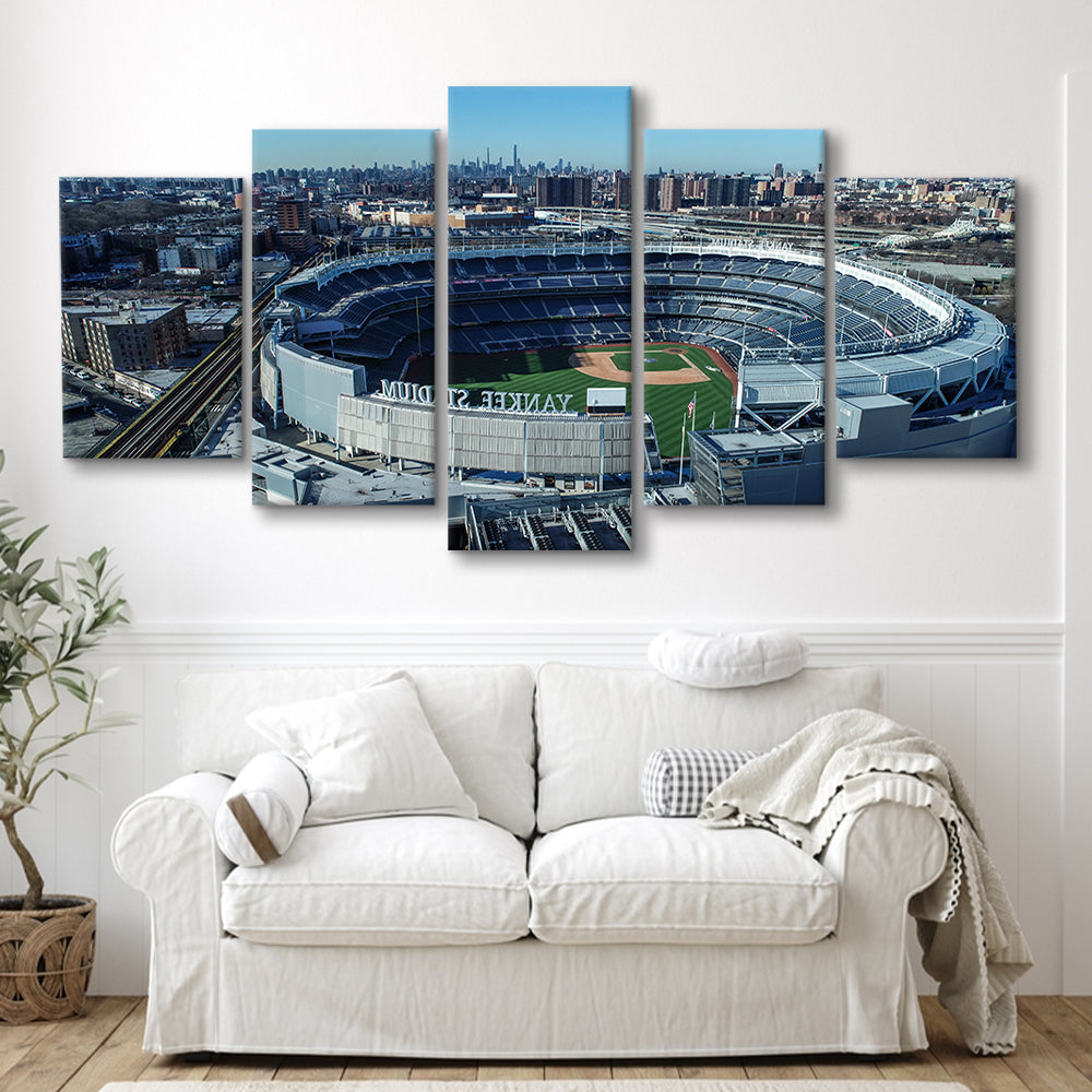 Yankee Stadium, Stadium Canvas, Sport Art, Gift for him, 5 Panel, Large Canvas, Canvas Print Wall Art