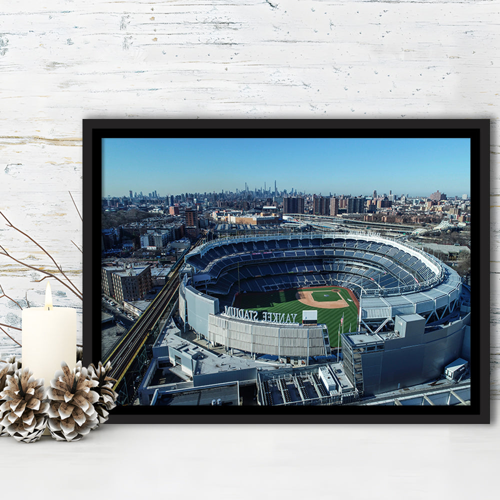 Yankee Stadium, Stadium Canvas, Sport Art, Framed Canvas Print Wall Art, Floating Frame