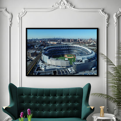 Yankee Stadium, Stadium Canvas, Sport Art, Gift for him, Framed Art Print Wall Decor, Picture Framed