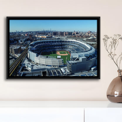 Yankee Stadium, Stadium Canvas, Sport Art, Framed Canvas Print Wall Art, Floating Frame