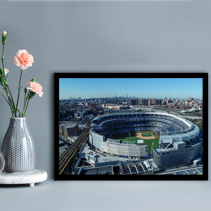 Yankee Stadium, Stadium Canvas, Sport Art, Gift for him, Framed Art Print Wall Decor, Picture Framed