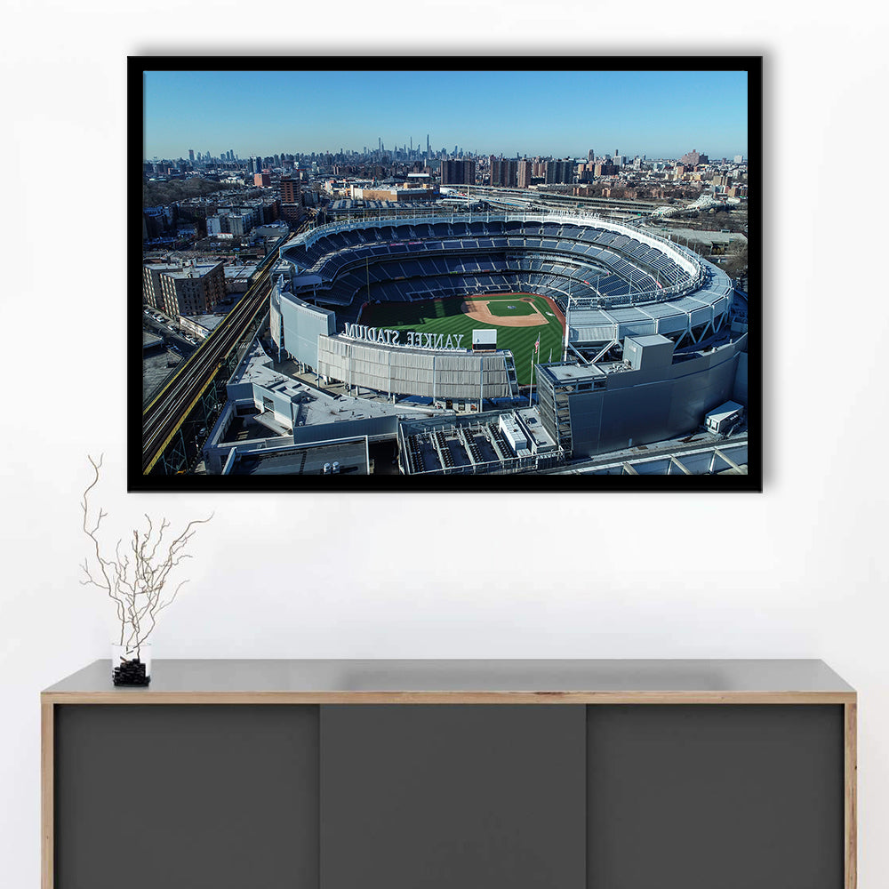 Yankee Stadium, Stadium Canvas, Sport Art, Gift for him, Framed Art Print Wall Decor, Picture Framed