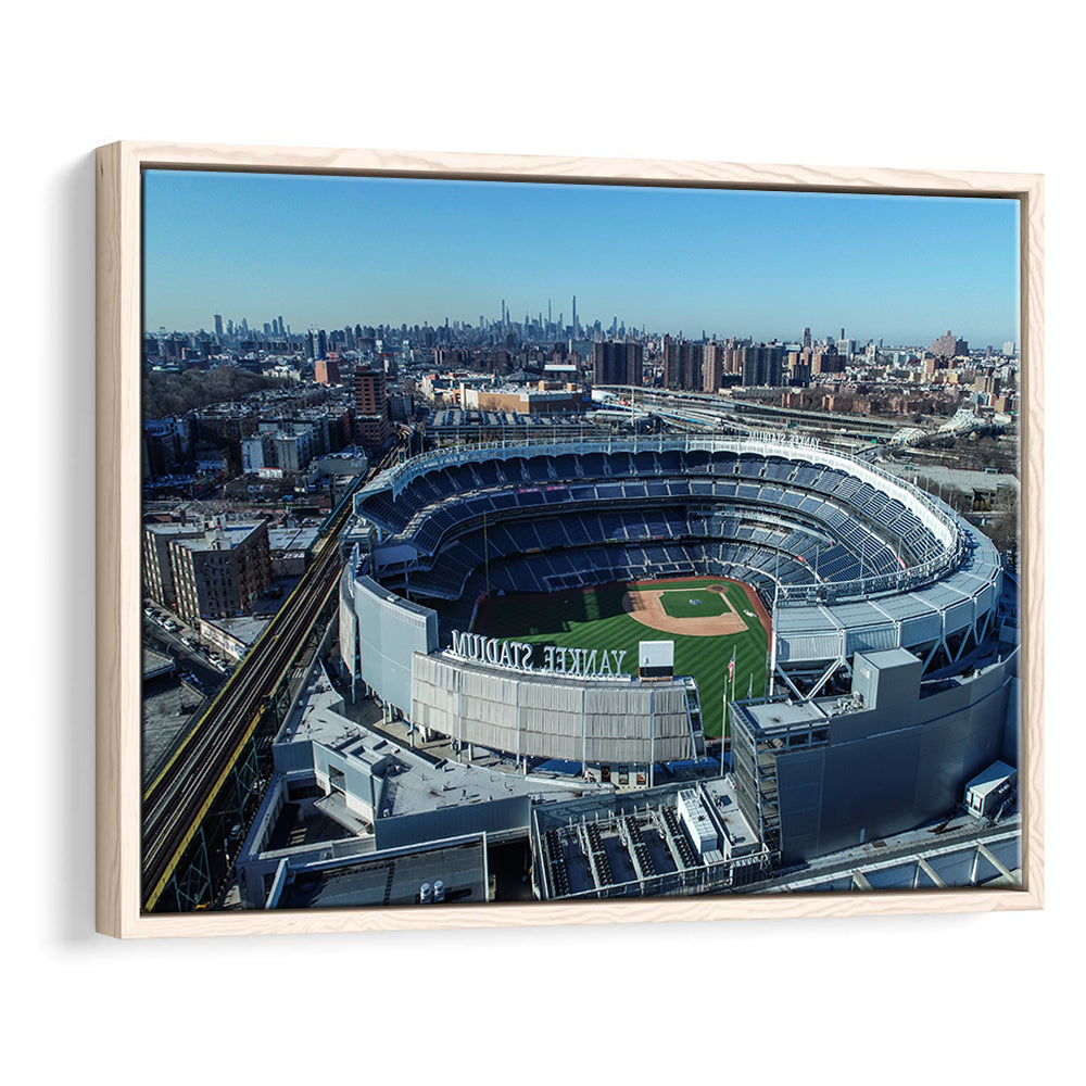Yankee Stadium, Stadium Canvas, Sport Art, Framed Canvas Print Wall Art, Floating Frame